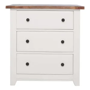 Mango Creek 3 Drawer Dresser in Clear Lacquer / White by OzDesignFurniture, a Dressers & Chests of Drawers for sale on Style Sourcebook