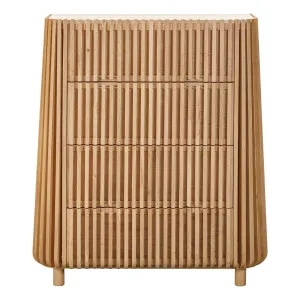Pila Tall Boy in American Oak / Italian Travertine by OzDesignFurniture, a Dressers & Chests of Drawers for sale on Style Sourcebook