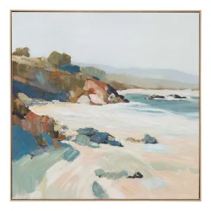Coastline Boz Framed Canvas in 80 x 80cm by OzDesignFurniture, a Painted Canvases for sale on Style Sourcebook