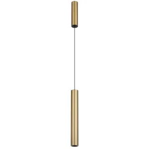 Telbix Verano Dual Cylinder Slim LED Pendant Light Brass by Telbix, a Pendant Lighting for sale on Style Sourcebook