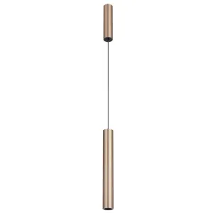 Telbix Verano Dual Cylinder Slim LED Pendant Light Copper by Telbix, a Pendant Lighting for sale on Style Sourcebook