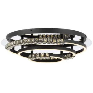 Telbix Brera Tricolour LED Round CTC Light with Crystals Black by Telbix, a LED Lighting for sale on Style Sourcebook