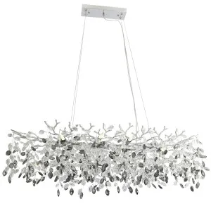 Telbix Molena Rectangular 10 Light Pendant Chrome by Telbix, a Pendant Lighting for sale on Style Sourcebook