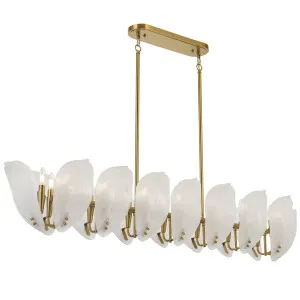 Telbix Monte 16 Light Rectangle Pendant Brass by Telbix, a Pendant Lighting for sale on Style Sourcebook