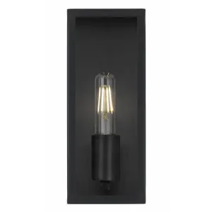 Telbix Arzano Small Wall Light Black by Telbix, a Outdoor Lighting for sale on Style Sourcebook
