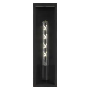 Telbix Arzano Medium Wall Light Black by Telbix, a Outdoor Lighting for sale on Style Sourcebook