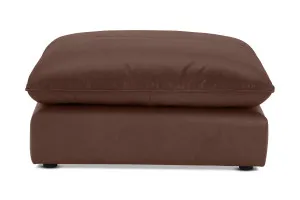 Loft Mini Leather Ottoman, Phoenix Coffee, by Lounge Lovers by Lounge Lovers, a Ottomans for sale on Style Sourcebook