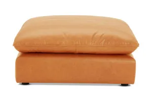 Loft Mini Leather Ottoman, Phoenix Tan, by Lounge Lovers by Lounge Lovers, a Ottomans for sale on Style Sourcebook