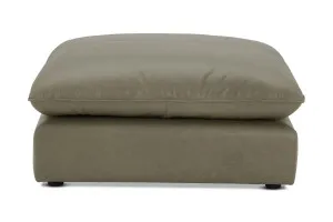 Loft Mini Leather Ottoman, Texas Moss, by Lounge Lovers by Lounge Lovers, a Ottomans for sale on Style Sourcebook