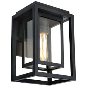 Cougar Luton Dual Frame Clear Glass Outdoor Wall Light Black by Cougar, a Outdoor Lighting for sale on Style Sourcebook