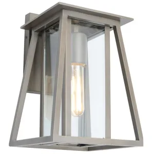 Cougar Dover Trapezoid Lantern Clear Glass Exterior Wall Light Old Bronze by Cougar, a Outdoor Lighting for sale on Style Sourcebook