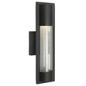 Cougar Marburg Slim Frame Outdoor Wall Light with Clear Seeded Acrylic Black by Cougar, a Outdoor Lighting for sale on Style Sourcebook