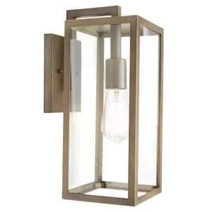 Cougar Sedona Clear Glass Lantern Exterior Wall Light Old Bronze by Cougar, a Outdoor Lighting for sale on Style Sourcebook
