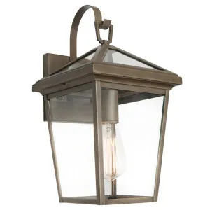Cougar Verona Clear Glass Lantern Exterior Wall Light Old Bronze by Cougar, a Outdoor Lighting for sale on Style Sourcebook