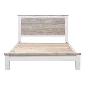 Halifax Queen Bed Frame in Acacia Grey / White by OZ Design, a Beds & Bed Frames for sale on Style Sourcebook