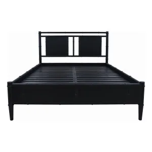 Bermuda King Bed Frame in Mangowood Black by OZ Design, a Beds & Bed Frames for sale on Style Sourcebook
