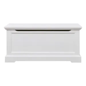 Hamptons Blanket Box in Acacia White by OZ Design, a Baskets & Boxes for sale on Style Sourcebook