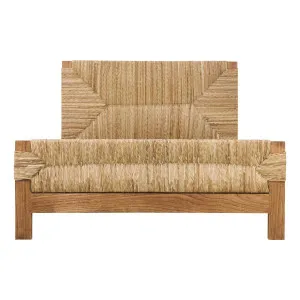 Sash Queen Bed Frame in Mindi Clear / Rush Wicker by OZ Design, a Beds & Bed Frames for sale on Style Sourcebook