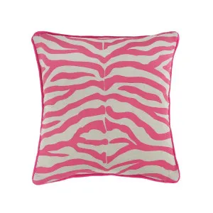 Zebra Cushion Pink 60x60cm by null, a Cushions, Decorative Pillows for sale on Style Sourcebook