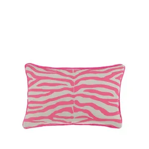 Zebra Cushion Pink 60x40cm by null, a Cushions, Decorative Pillows for sale on Style Sourcebook
