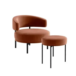 Neuilly Lounge Chair + Ottoman by Merlino, a Ottomans for sale on Style Sourcebook
