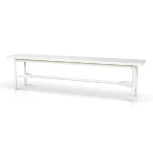 Ex Display - Veronica 1.8m Wooden Bench - Full White by Interior Secrets - AfterPay Available by Interior Secrets, a Benches for sale on Style Sourcebook