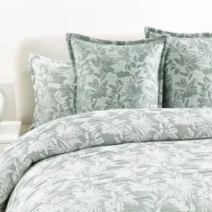 Renee Taylor Indiana Fern Jacquard Green European Pillowcase by null, a Cushions, Decorative Pillows for sale on Style Sourcebook