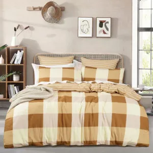 Renee Taylor Berlin Checks Cotton Multi Quilt Cover Set by null, a Quilt Covers for sale on Style Sourcebook