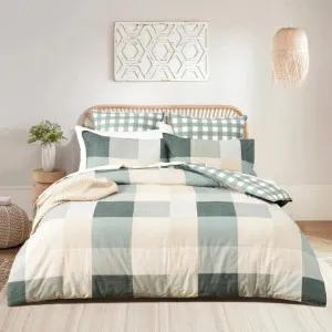 Renee Taylor Cooper Checks Cotton Multi Quilt Cover Set by null, a Quilt Covers for sale on Style Sourcebook