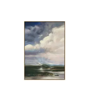 Hand-Painted Skyscape Wall Art Canvas 130cm x 90cm by Luxe Mirrors, a Artwork & Wall Decor for sale on Style Sourcebook