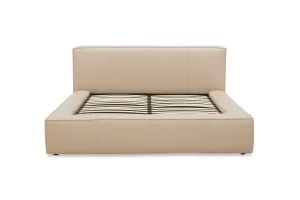 Oasis Queen Gaslift Bed Frame, Beige, by Lounge Lovers by Lounge Lovers, a Beds & Bed Frames for sale on Style Sourcebook