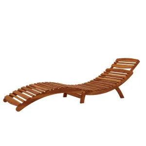 Wave Timber Outdoor Foldable Sun Lounge by Luxo Outdoors, a Sundials & Weathervanes for sale on Style Sourcebook