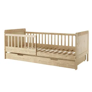 Zane Kids Solid Pine Timber Single Bed w/ Drawer by Luxo, a Kids Beds & Bunks for sale on Style Sourcebook