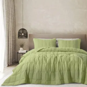 Odyssey Living Port Douglas Sunwashed Green Comforter Set by null, a Quilts & Bedspreads for sale on Style Sourcebook