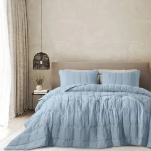 Odyssey Living Port Douglas Sunwashed Storm Blue Comforter Set by null, a Quilts & Bedspreads for sale on Style Sourcebook