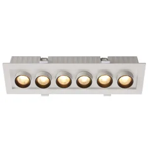 Telbix Tilda 6-Light LED Ceiling Spotlight with Adjustable Cylindrical Heads White by Telbix, a LED Lighting for sale on Style Sourcebook