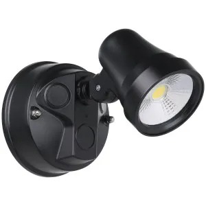 Eglo Coastguard Adjustable Single Head Exterior LED Security Light Black by Eglo, a Spotlights for sale on Style Sourcebook