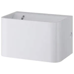 Eglo Sania 4 Rectangular Minimalist Small Tricolour LED Wall Light White by Eglo, a Wall Lighting for sale on Style Sourcebook
