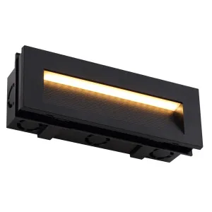 Telbix Ingar Rectangular Antiglare Tricolour LED Exterior Wall Light Black by Telbix, a Outdoor Lighting for sale on Style Sourcebook