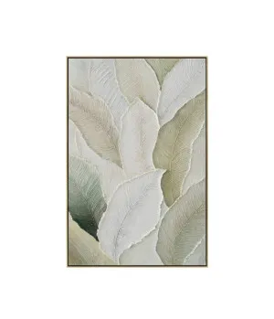 Earthlight Leaves Wall Art Canvas 120cm x 80cm by Luxe Mirrors, a Artwork & Wall Decor for sale on Style Sourcebook