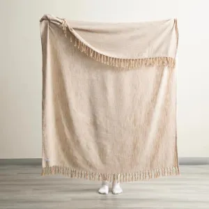Renee Taylor Surrey Chevron Yarn-Dyed Natural Throw by null, a Throws for sale on Style Sourcebook