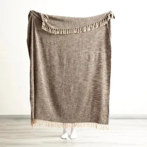 Renee Taylor Surrey Chevron Yarn-Dyed Coal Throw by null, a Throws for sale on Style Sourcebook