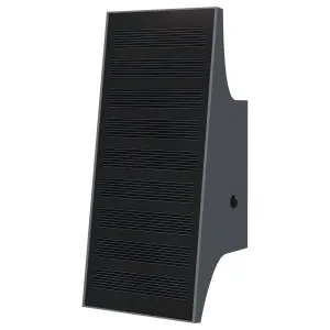Star 8 Solar Modern Minimalist LED Up/Down Exterior Wall Light Black by Star8 Green, a Wall Lighting for sale on Style Sourcebook