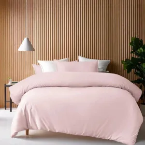 Accessorize Bamboo Cotton Double Stitch Blush Quilt Cover Set by null, a Quilt Covers for sale on Style Sourcebook