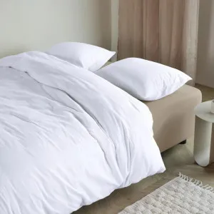 Bedding House Summer Seersucker White Quilt Cover Set by null, a Quilt Covers for sale on Style Sourcebook