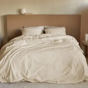 Bedding House Summer Seersucker Sand Quilt Cover Set by null, a Quilt Covers for sale on Style Sourcebook