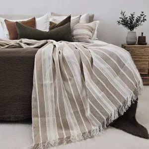 Ada Cushion Massive Throw 140cm x 220cm  - Black | Sand Striped by null, a Cushions, Decorative Pillows for sale on Style Sourcebook