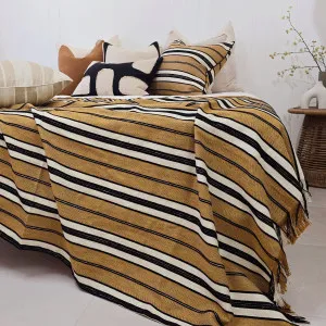 Ada Cushion Massive Throw 140cm x 220cm  - Black | Sandstone Striped by null, a Cushions, Decorative Pillows for sale on Style Sourcebook