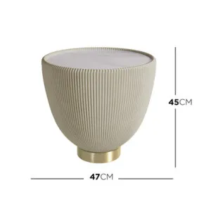 Glalie Sintered Stone Coffee Table Set - White Cream by Luxo, a Coffee Table for sale on Style Sourcebook