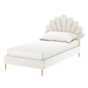 Fayette Single Velvet Kids Bed by Luxo, a Kids Beds & Bunks for sale on Style Sourcebook